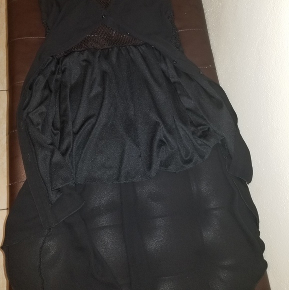 2 for 15| Bongo Black knetted Hi Low Dress - Picture 4 of 8